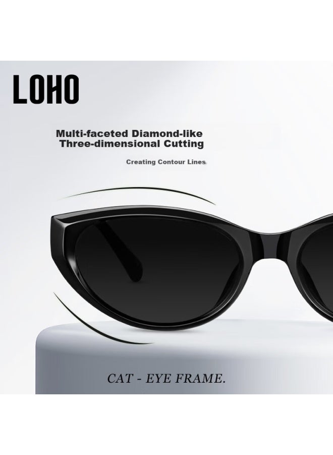 Loho Cat Eye Sungl Women's Narrow Frame Slimming New Lady High-end Fashion Sun Gl Gm Sungl Lh09648 - Image 3