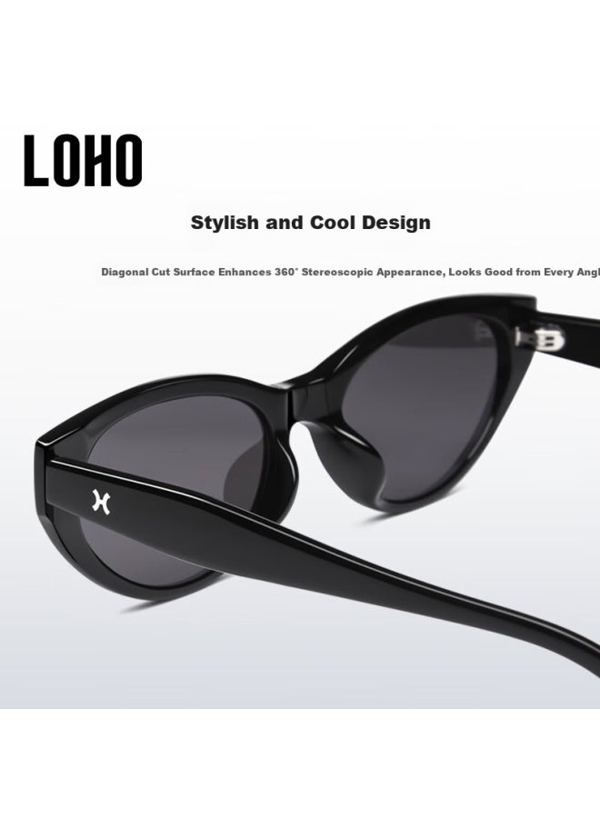 Loho Cat Eye Sungl Women's Narrow Frame Slimming New Lady High-end Fashion Sun Gl Gm Sungl Lh09648 - Image 4