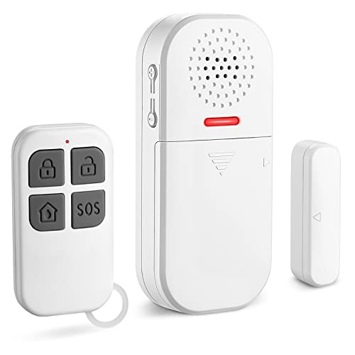 WSDCAM 130dB Loud Door Alarm Adjustable Volume, 5 Feature Modes Door Alarms for Kids Safety Home Security Pool Safety Alzheimers Door Window Open Sensor Wireless Door Alarm with Remote - Image 1