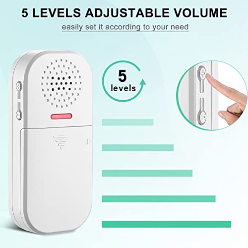 WSDCAM 130dB Loud Door Alarm Adjustable Volume, 5 Feature Modes Door Alarms for Kids Safety Home Security Pool Safety Alzheimers Door Window Open Sensor Wireless Door Alarm with Remote - Image 2