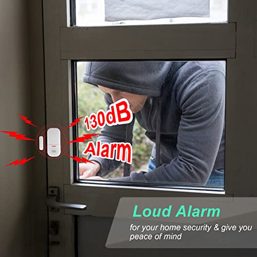 WSDCAM 130dB Loud Door Alarm Adjustable Volume, 5 Feature Modes Door Alarms for Kids Safety Home Security Pool Safety Alzheimers Door Window Open Sensor Wireless Door Alarm with Remote - Image 3