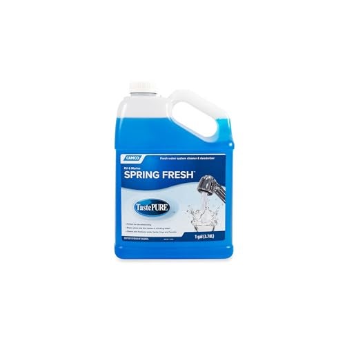 Camco TastePURE Spring Fresh Water System Cleaner and Deodorizer for RV and Marine | Cleans and Freshens Water Lines | Great for Dewinterizing - 1 Gallon (40207) - Image 1