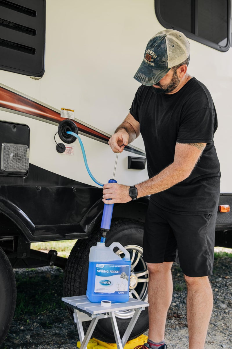 Camco TastePURE Spring Fresh Water System Cleaner and Deodorizer for RV and Marine | Cleans and Freshens Water Lines | Great for Dewinterizing - 1 Gallon (40207) - Image 2