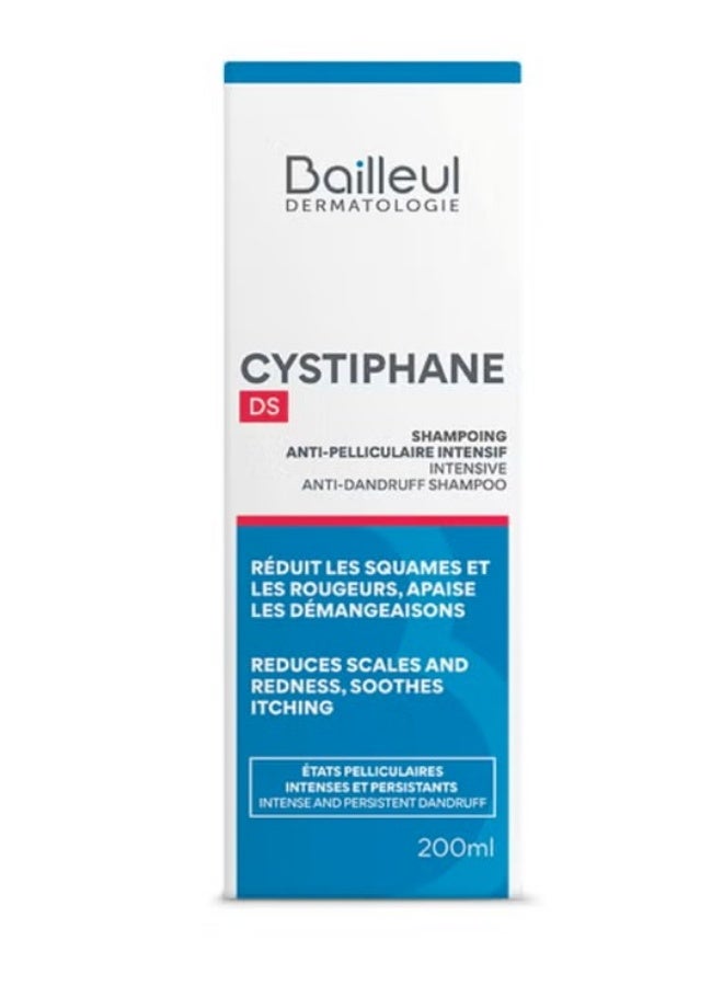Cystiphane Intensive Anti-Dandruff DS Shampoo for Severe Flaking and Itchy Scalp 200ml