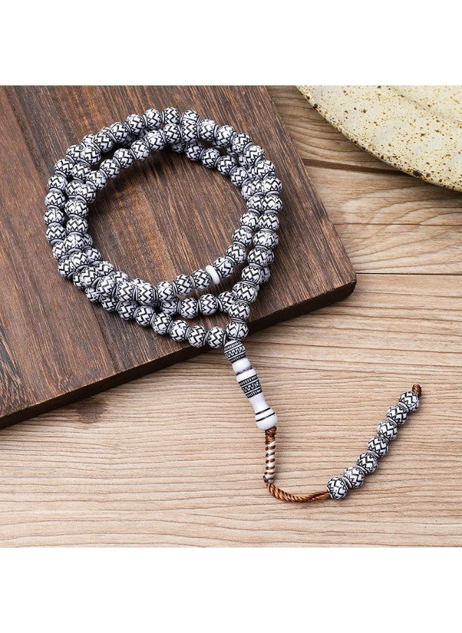 NIBEMINENT 99 Muslim Prayer Beads Reddish Brown/8mm 