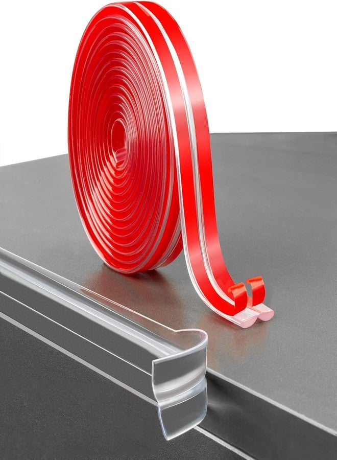 Delzon واقيات زوايا ديلزون لحماية الأطفال، واقيات زوايا شفافة من السيليكون، حواف وزوايا الأثاث، واقي أمان لاصق قوي بدون بقايا (6 أمتار) - Image 1