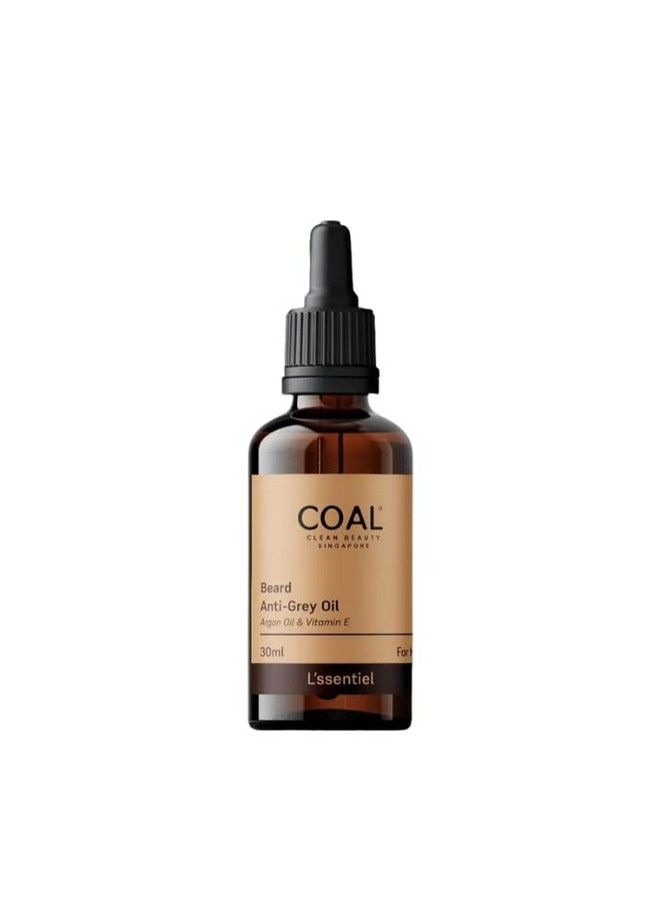 COAL CLEAN BEAUTY Beard Antigrey Oil; Sunflower Oil Castor Oil Vitamin E Darkenyl & Curry Leaves Oil ; Darkens Treats & Repairs Premature Beard Greying ; All Skin Types - Image 2