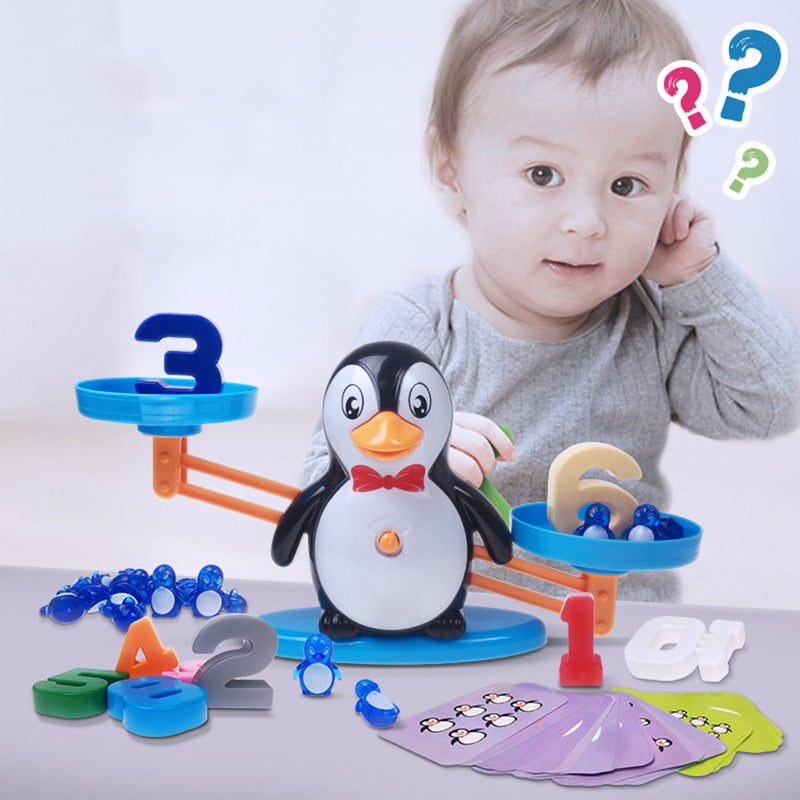 1 Set Balance Scale Toys Digital Calculation Balance Scale Toys Learning Arithmetic Weighing Game - Image 3