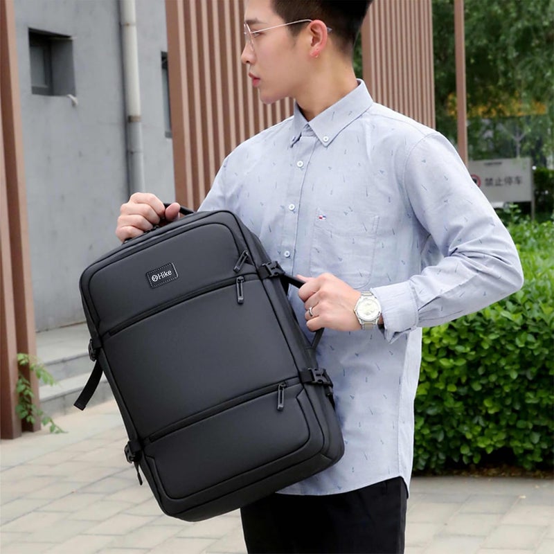 HIKE Premium Unisex Backpack Water Resistant Laptop Daypack with 360° Degree Opening and Separate Laptop Compartment for Travel/Business/College, HK2026 - Image 2