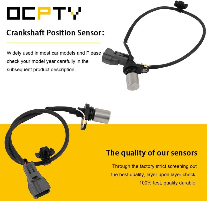 OCPTY Engine Crankshaft Position Sensor Compatible for Toyota Corolla 1998-2005 Matrix 2003-2005 Celica 2000-2004 MR2 Spyder & for Chevrolet Prizm & for Pontiac Vibe 1.8L, Replace# 9008019013 - Image 2