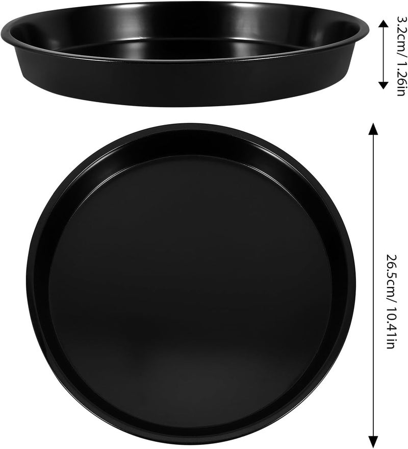 ABOOFAN Nonstick round Pizza Pan 10 Inch Carbon Steel Baking Tray Deep Style Metal Pie Pan for Oven and Kitchen Baking - Image 2