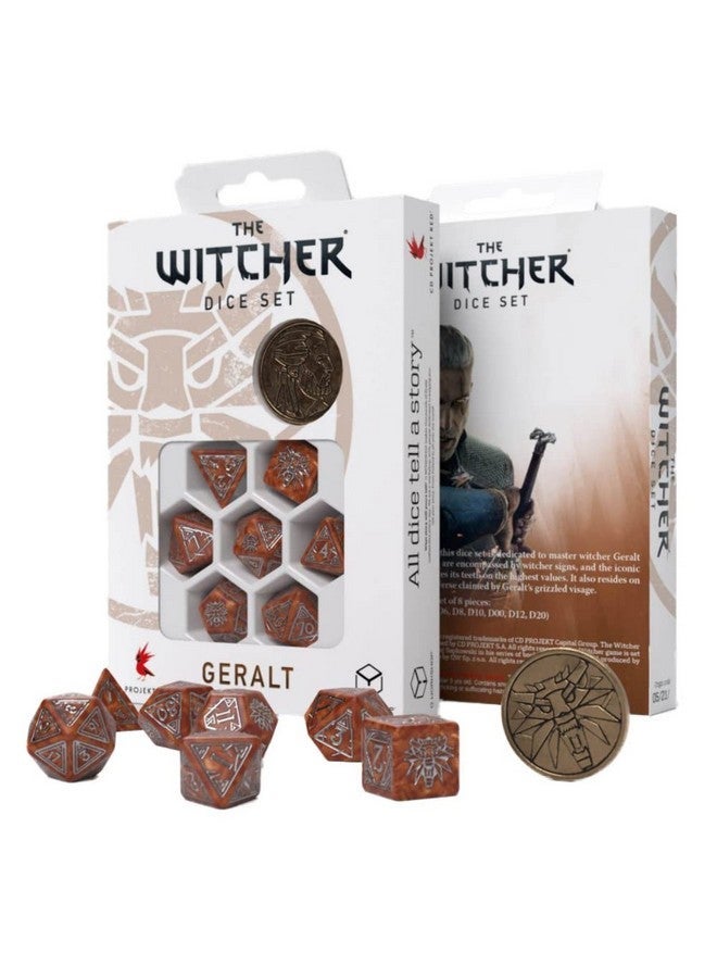 Q WORKSHOP Q-Workshop Witcher Dice Set. Geralt - Q-Workshop Monster Slayer - Image 1