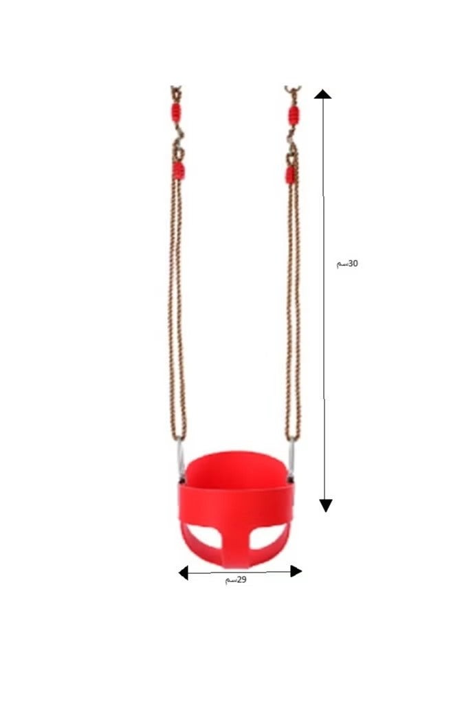 فول جوي مقعد أرجوحة مع حبل قابل للتعديل بطول 2 متر و10 مم، 30*29*28 سم - Image 1