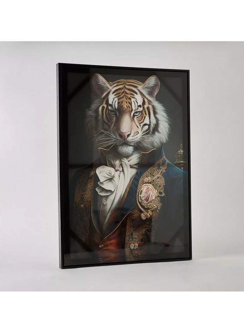 Home Box Ersel Tiger Framed Picture - 50x70x2.5 cm - Image 1