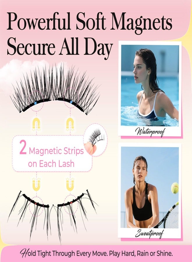 Bepholan Soft Magnetic Eyelashes, Reusable Magnetic Lashes with Applicator, Glue-free False Lashes without Eyeliner, Easy to Wear and Remove (RC24) - Image 2