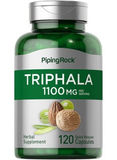 Piping Rock Triphala Capsules ; 1100 Mg ; 120 Count ; Nongmo Gluten Free Supplement  - Image 1