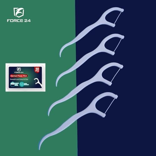 FORCE 24 Force24 Dental Floss Picks for Tooth Cleaning Fresh Dental Floss Toothpick Cleaners, Oral Care Teeth Flossing Thread Toothpicks Stick Set for Fresh and Healthy Gums (50pcs) (Pack of 3) - Image 3