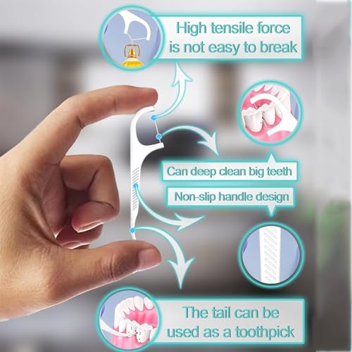 FORCE 24 Force24 Dental Floss Picks for Tooth Cleaning Fresh Dental Floss Toothpick Cleaners, Oral Care Teeth Flossing Thread Toothpicks Stick Set for Fresh and Healthy Gums (50pcs) (Pack of 3) - Image 5