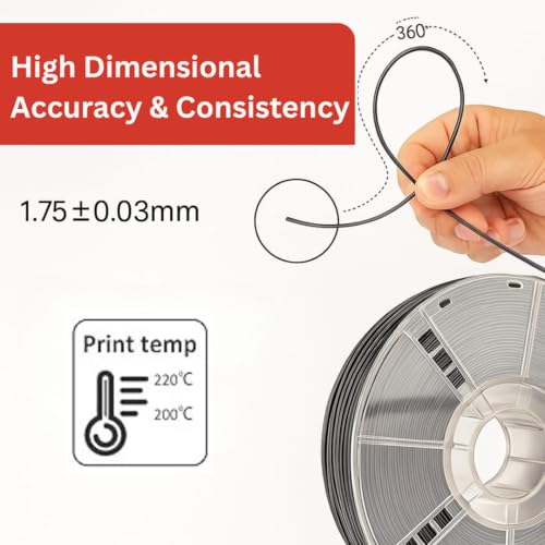 Filatech FilaFlexible 40 TPEE Based Ultra Resilience 3D Printer Filament, 1.75mm -/+0.03mm Accuracy Printing, 0.5kg Spool, Made in UAE - (Yellow) - Image 3