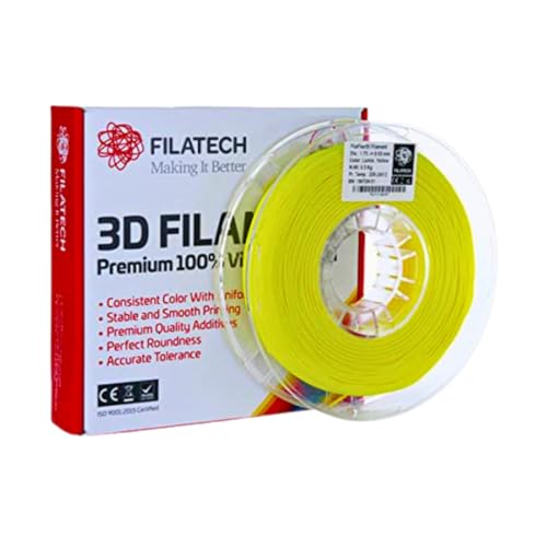 Filatech FilaFlexible 40 TPEE Based Ultra Resilience 3D Printer Filament, 1.75mm -/+0.03mm Accuracy Printing, 0.5kg Spool, Made in UAE - (Yellow) - Image 1