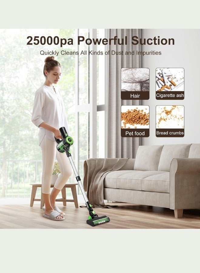DENX DX2903 Cordless Stick Vacuum Cleaner, 160W Powerful Suction 7-10KPa, 800ml Dust Bin, 2000mAh Battery, 20-35 Mins Runtime – Portable Handheld Vacuum for Home & Car - Image 2