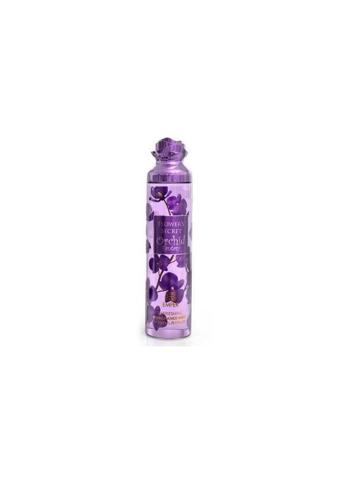 Emper Flower's Secret Orchid Fantasy Body Mist For Women 250ml  - Image 1