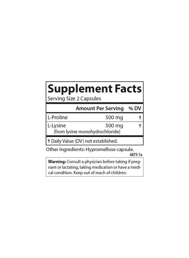 Carlson - Pro-Rite, Free-Form L-Proline & L-Lysine, Health, Joint Support & Collagen Formation, 200 Capsules - Image 4