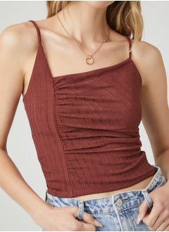 FOREVER 21 Asymmetrical Ribbed Knit Cami  - Image 2