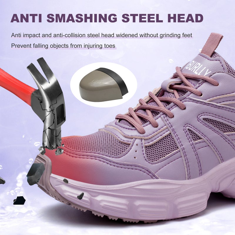 Safety Shoes Steel Toe Puncture Resistant for Women - Image 3