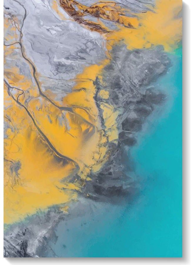 RYN Decorative Wall Art Painting Multicolour 40 x 60cm - Image 2