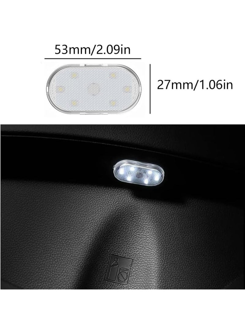 2 pcs Wireless Led Lights, Interior Portable Small Incar LED Touch Lights with 6 Bright LED Lamp Beads, 7 Color Switches, USB Charging Touch Switch Wireless Portable Mini Ambient Light【2Pcs/Pack】 - Image 3