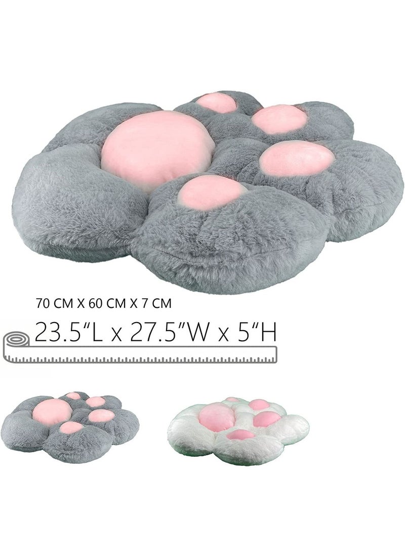 Cat Paw Cushion, Lazy Sofa Seat Cushion Plush Sofa Cushion, Floor Mat Office Chair Cushion Bear Claw Shape Comfortable and Cute Seat Cushion For Restaurant Bedroom, 70x60cm (Grey) - pzsku/Z35446CCB3FF39A4A3BB2Z/45/_/1672649973/51440a94-5d7e-4102-bd7c-1a5f769bf368