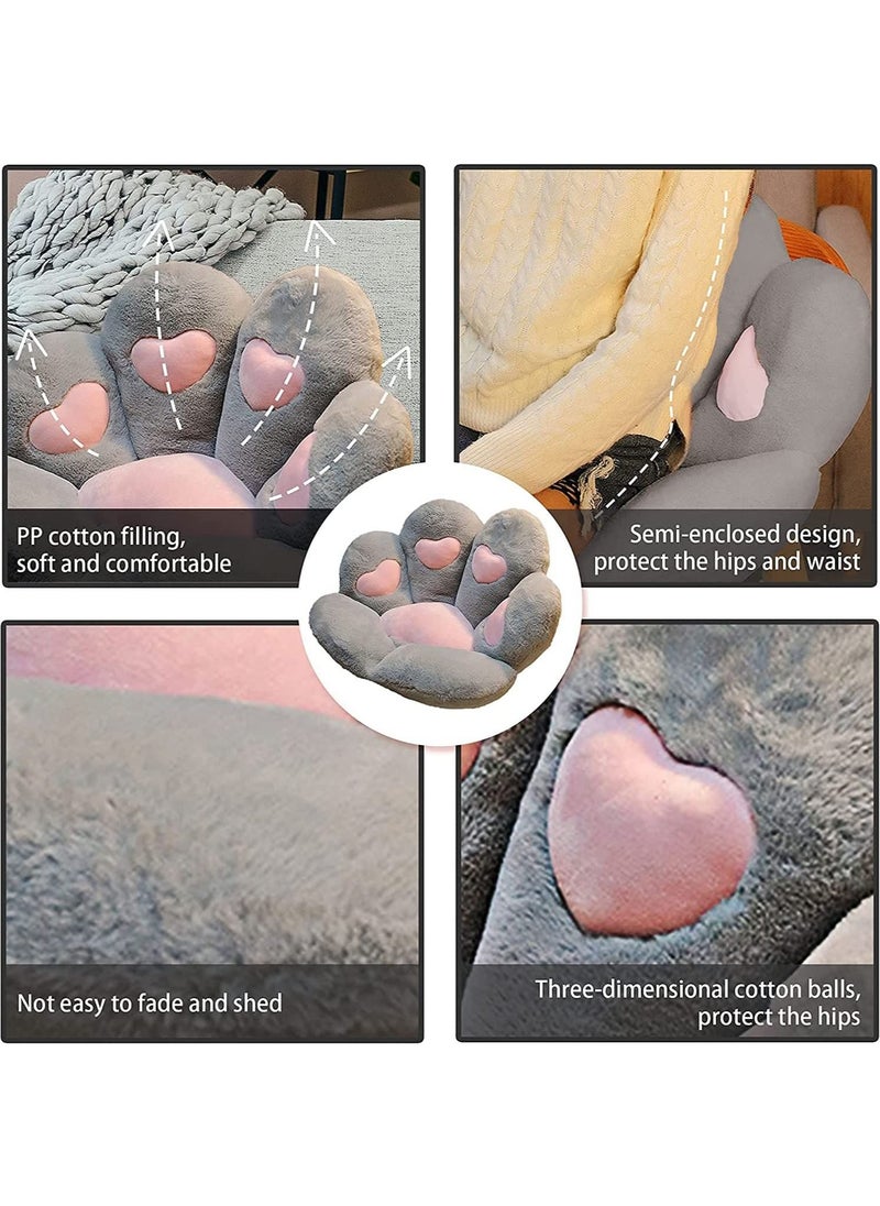 Cat Paw Cushion, Lazy Sofa Seat Cushion Plush Sofa Cushion, Floor Mat Office Chair Cushion Bear Claw Shape Comfortable and Cute Seat Cushion For Restaurant Bedroom, 70x60cm (Grey) - pzsku/Z35446CCB3FF39A4A3BB2Z/45/_/1672649973/ab2efc5f-9c7e-431f-9cf1-9a262022b6f8