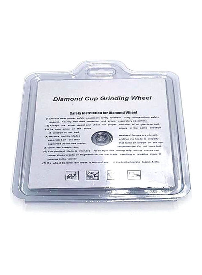 NIBEMINENT Diamond Cup Grinding Wheel Black/Silver  - Image 4