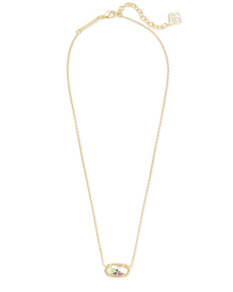 Kendra Scott Elisa Pendant Necklace for Women, Fashion Jewelry, 14k Gold-Plated, Dichroic Glass - Image 2