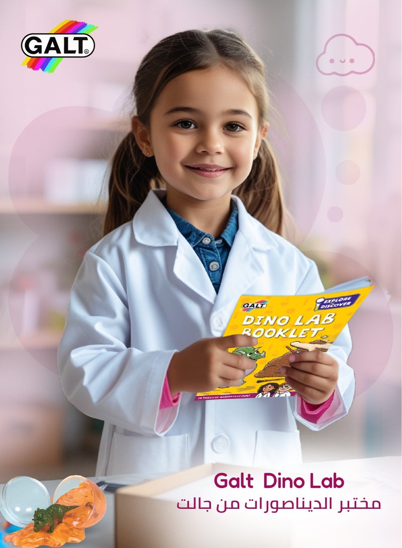 Galt Toys STEM Dino Lab Science Kit for Kids 5+ | Dinosaur Fossil Excavation | Amber Slime | Dinosaur Tracks Creation | Includes 16-Page Lab Book | Dimensions L 15.5 x B 5 x H 26 cm - Image 2