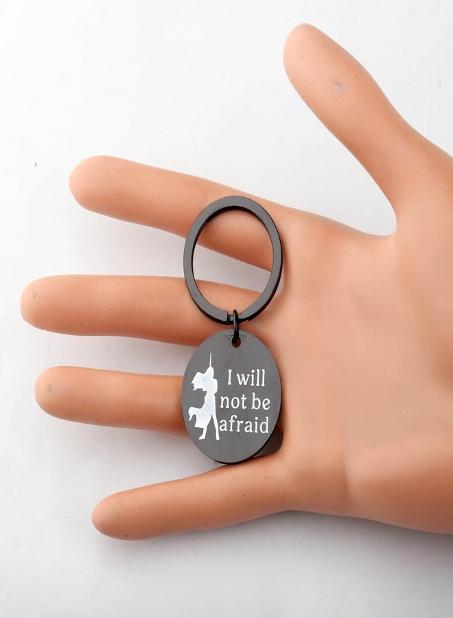 AKTAP T of Glass Inspired Gift I Will Not Be Afraid Keychain for Book Lover Jewelry Bookish Gift (Throne Glass Black K) - Image 5
