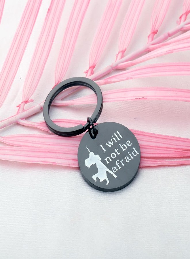AKTAP T of Glass Inspired Gift I Will Not Be Afraid Keychain for Book Lover Jewelry Bookish Gift (Throne Glass Black K) - Image 3