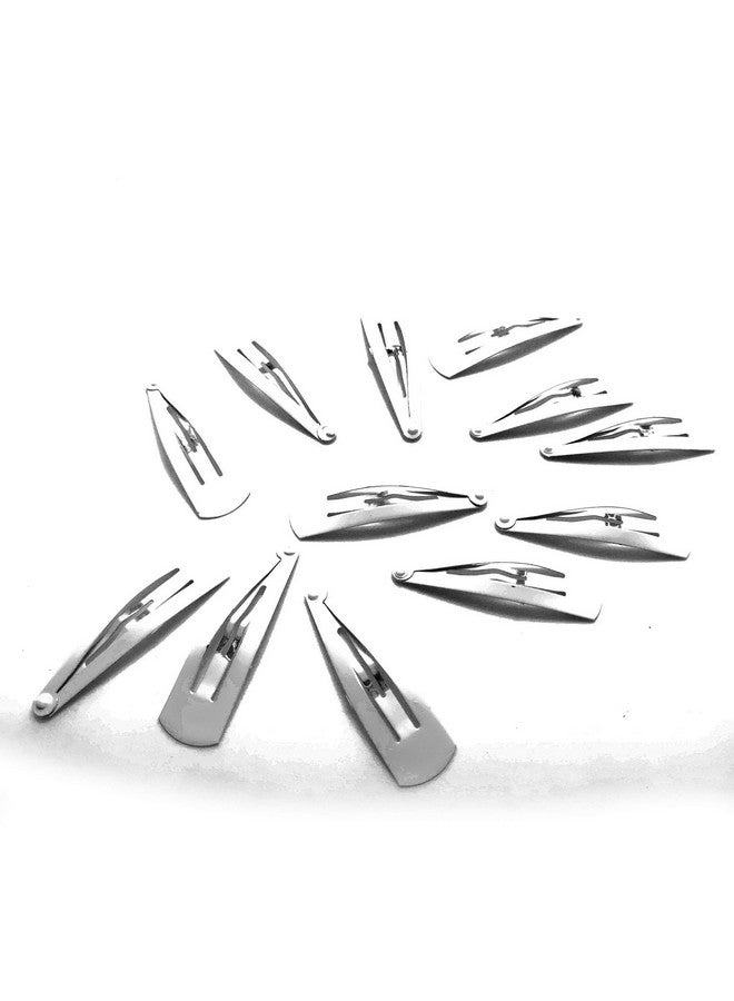 HP HIGH PROFILE Tic Tac Hair Clips Everyday Wear Metal Snap Hair Clips Barrettes For Women And Girls - 24 Pcs - White - Image 3