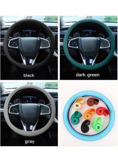 Cool Non-Slip Silicone Steering Wheel Protector, Non-Slip Elastic Stretch Car Steering Wheel Cover, 12.6''-15.8'' Anti-Slip Silicone Steering Wheel Covers (Black 1pc) - pzsku/Z3544A077A5262A620321Z/45/_/1735783111/5b4b5a9b-2210-4d2b-8783-06d1c8d1c951