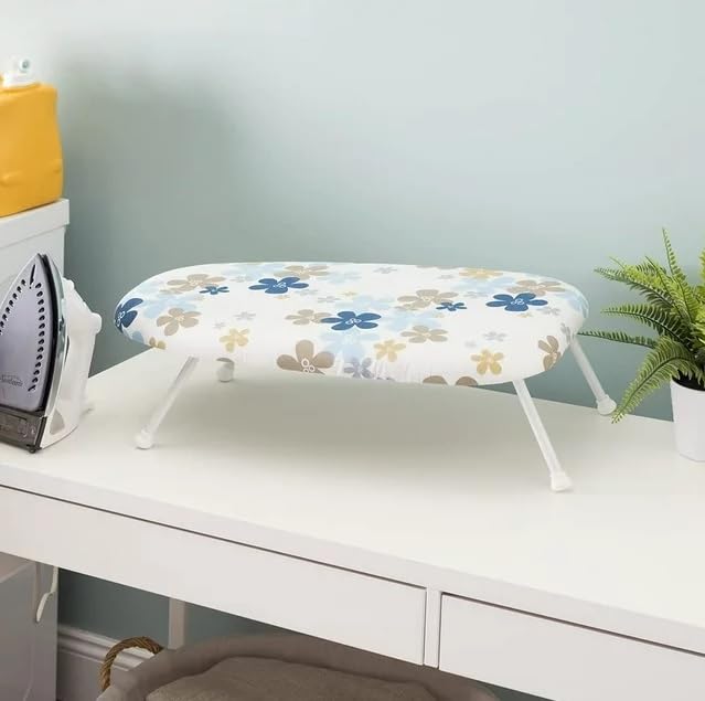 HOME CUBE Tabletop Ironing Board with Folding Legs Countertop Folding Ironing Board Portable Compact Space Saving Mini Ironing Board for Small Spaces Laundry Rooms Dorms Hotel Travelling Hostel - Image 3