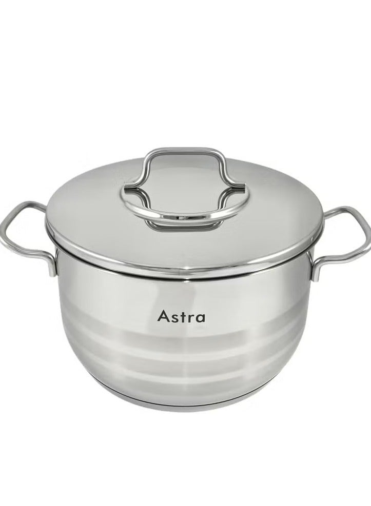 Homemaker ASTRA Premium 6.8L Low Casserole Pot – 28x11 cm | High-Quality Turkish Cookware for Roasting, Braising & Even Cooking | Induction & Dishwasher Safe - Image 2