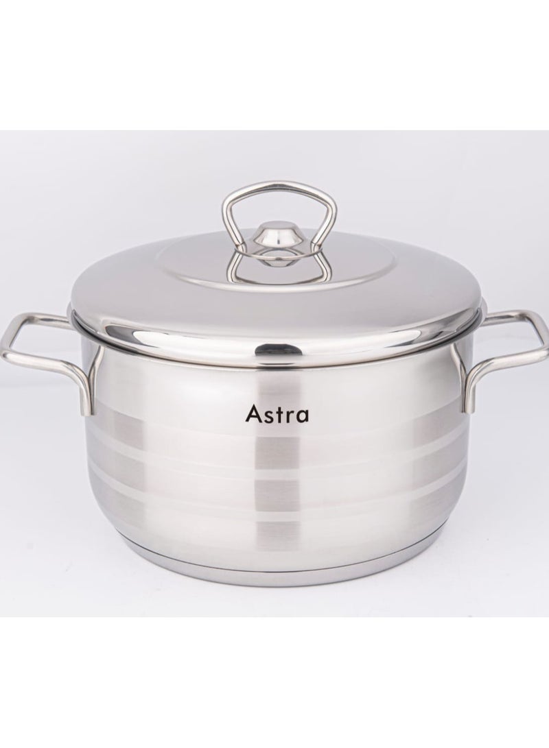 Homemaker ASTRA Premium 6.8L Low Casserole Pot – 28x11 cm | High-Quality Turkish Cookware for Roasting, Braising & Even Cooking | Induction & Dishwasher Safe - Image 5