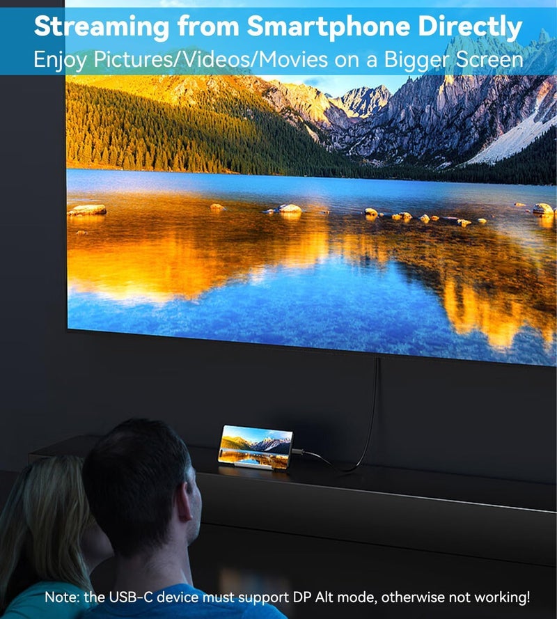 atdaraz USB C to VGA Cable 3FT, USB Type-C to VGA Male to Male Adapter Cord Thunderbolt 3 Compatible vga to Type-C Cable for iPhone 15 Pro, MacBook Pro/Air, iPad Pro, Surface Book 3, Galaxy S23, More - Image 5