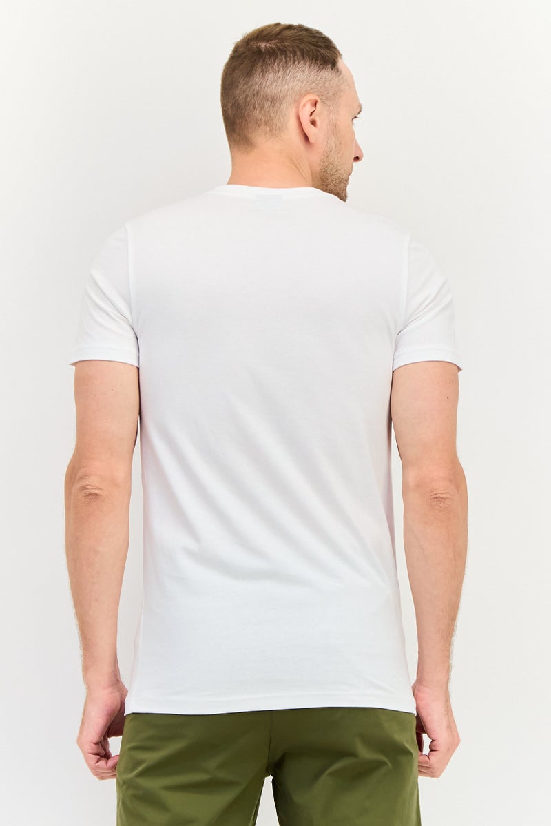 PUMA تي شيرت رياضي للرجال بأكمام قصيرة مناسب للخارج، أبيض - Image 4