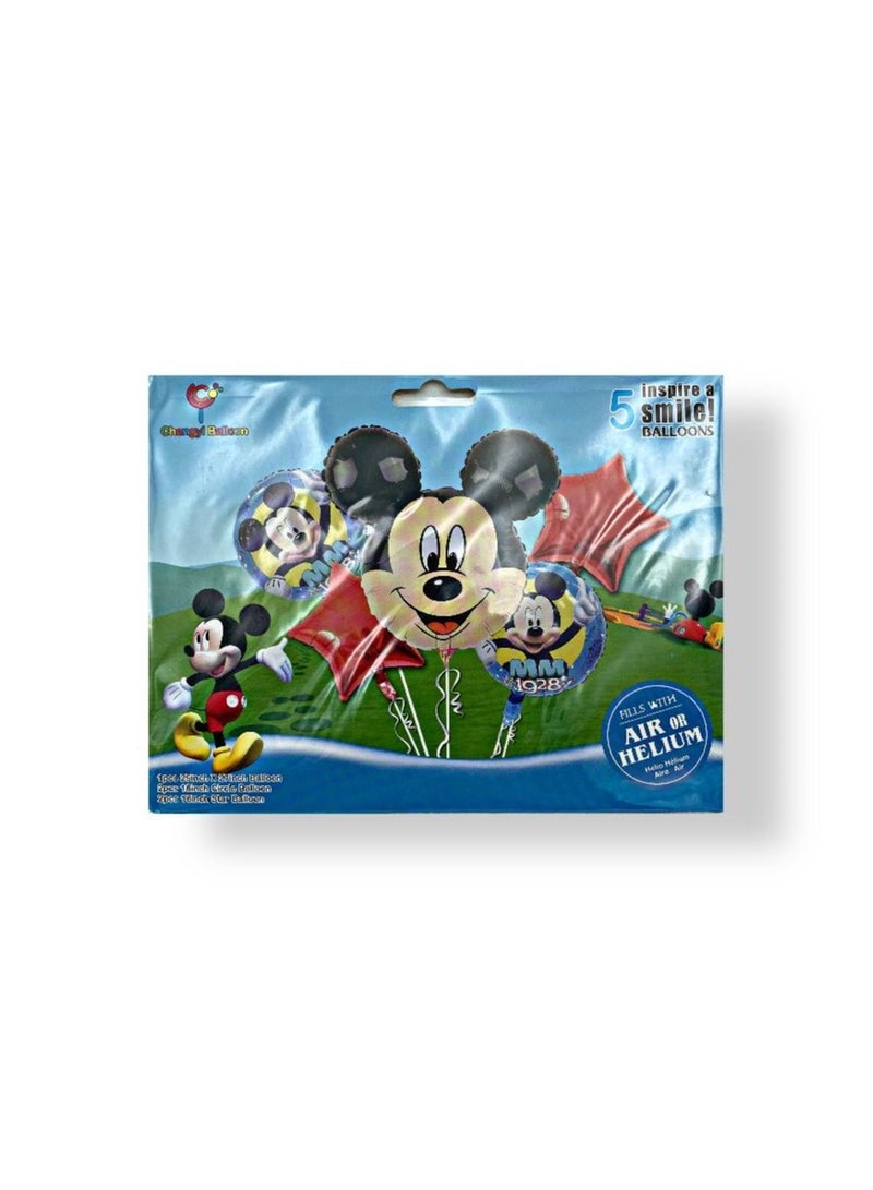 5-Piece Mickey Balloon Bouquet Set - Image 2