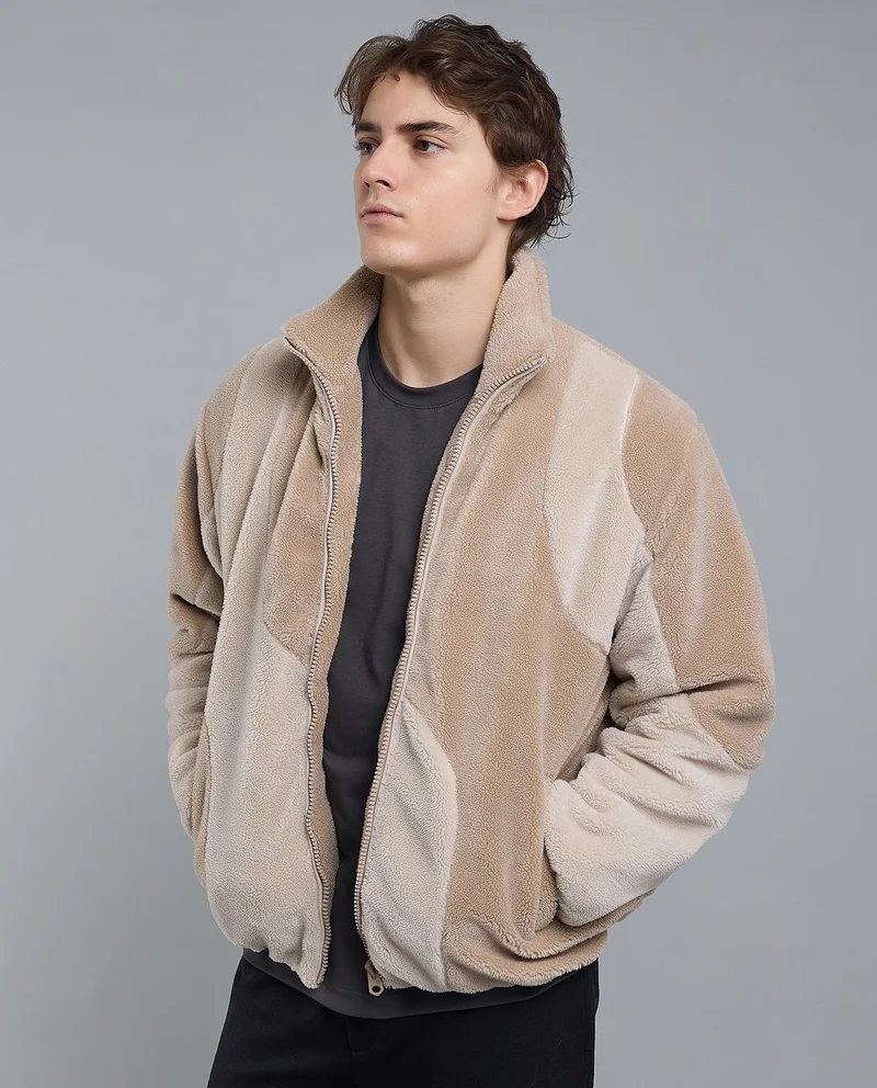 R&b  Sherpa Jacket with Button Closure for Men | Best Price UAE