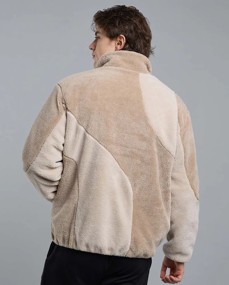 R&b  Sherpa Jacket with Button Closure for Men | Best Price UAE