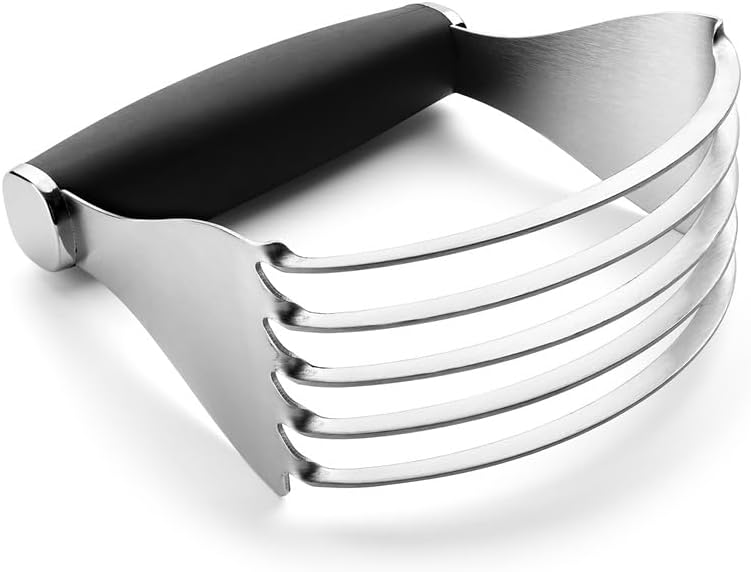 Spring Chef XL Stainless Steel Pastry Cutter Tool for Baking - Heavy Duty Dough Blender - Butter & Dough Cutter Tool with Sharp Blades - Pastry Blender for Easy Mixing - Dishwasher Safe - Black - Image 1