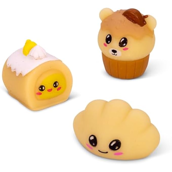 Tobar 38799 SCRUNCHEMS Cake Squishy Buddies, Assorted Designs and Colours - Image 1